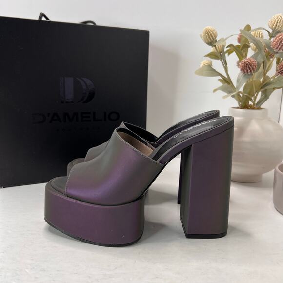 D'Amelio Ravina Multi Reflective Platform Chunky Heel Women 7.5M Tried On - Picture 3 of 11